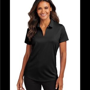 Coral Bay Women's Black Short Sleeve Polo